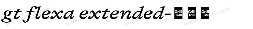 gt flexa extended字体转换